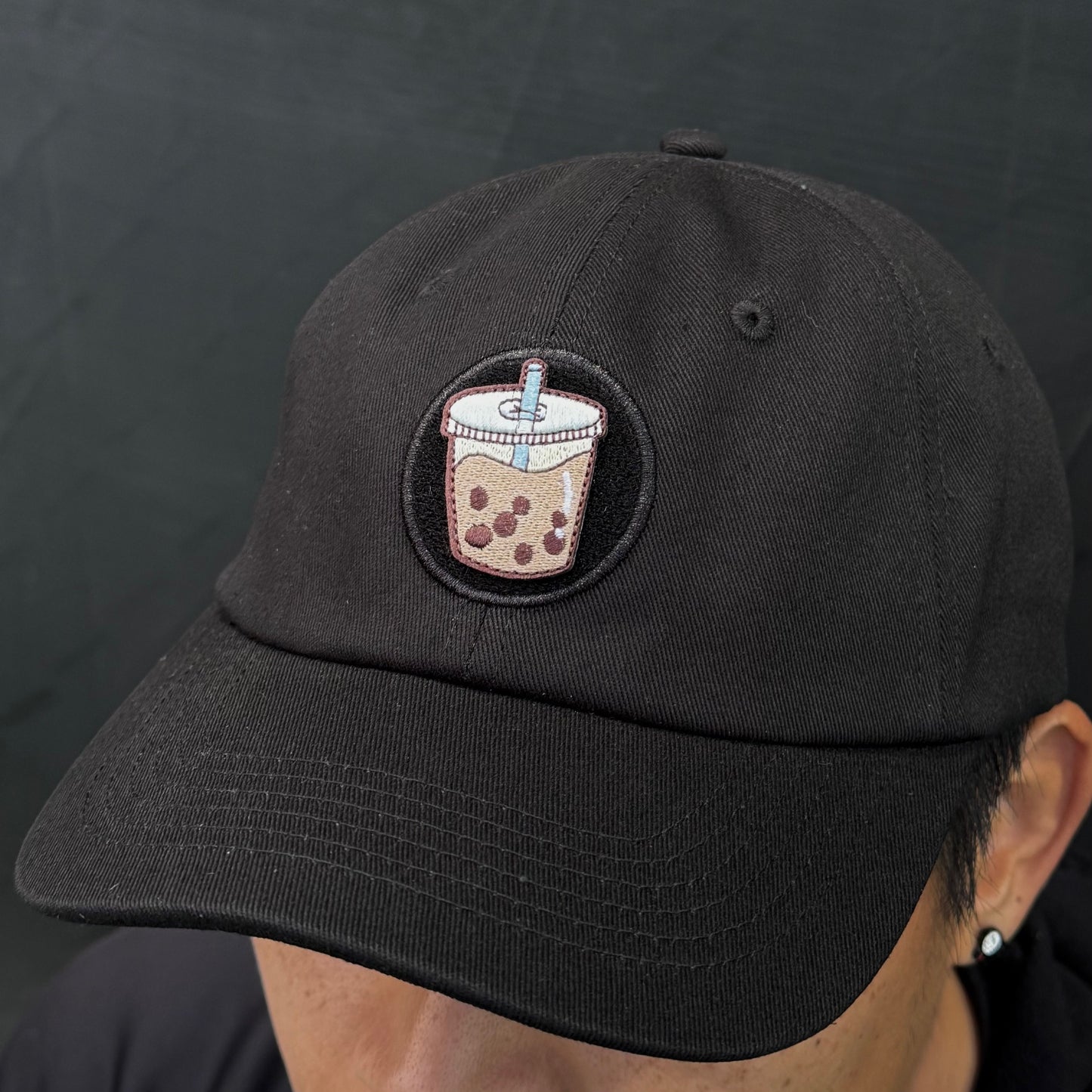 Milk Tea Boba Embroidered Velcro Patch