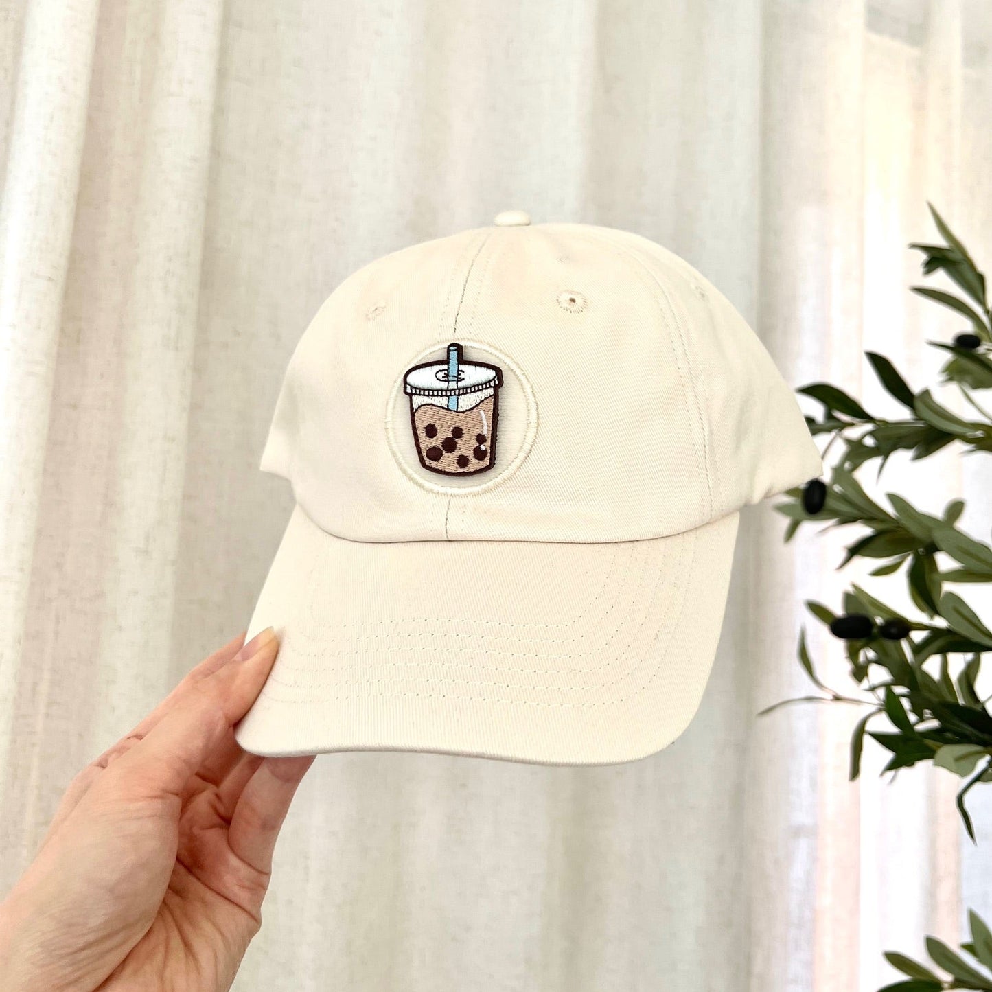 Milk Tea Boba Embroidered Velcro Patch