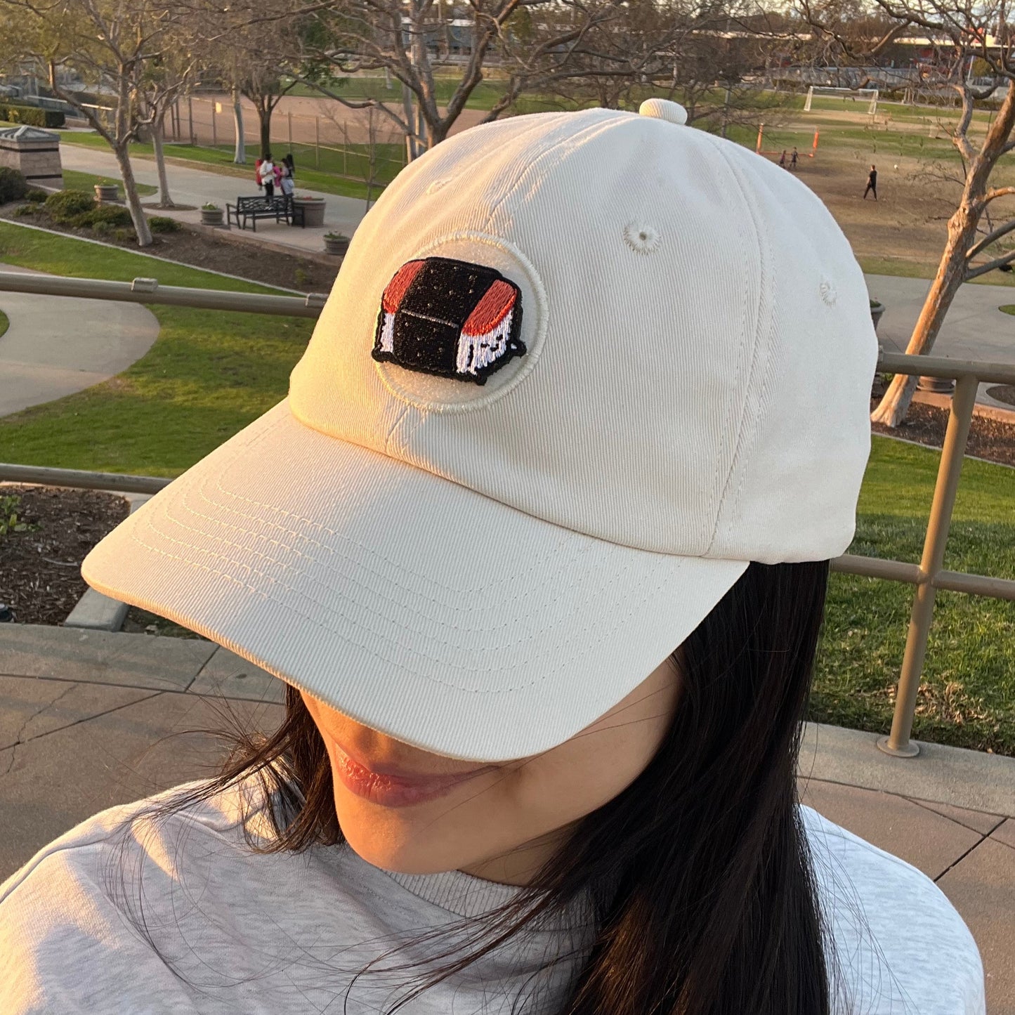 Spam Musubi Embroidered Velcro Patch