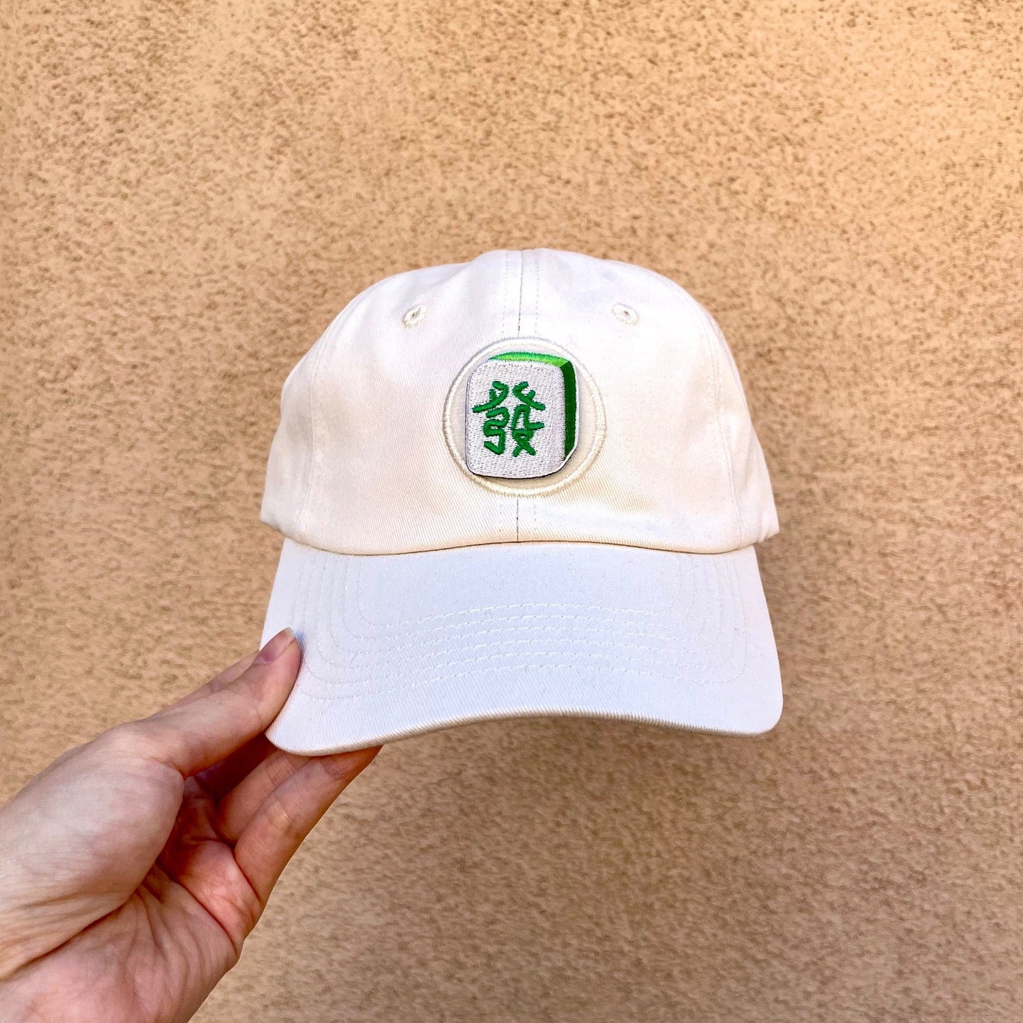Mahjong "Fa" Embroidered Velcro Patch