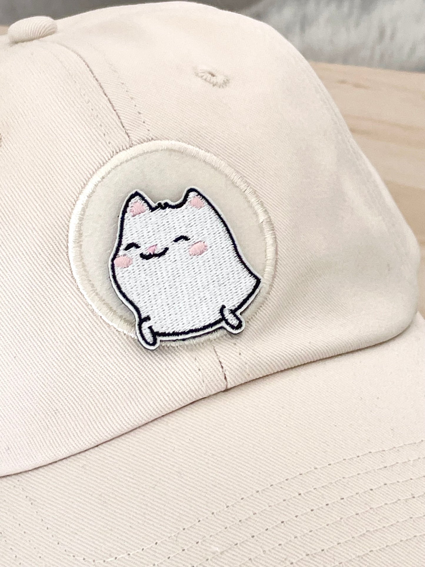 Smiling Happy Cat Velcro Patch