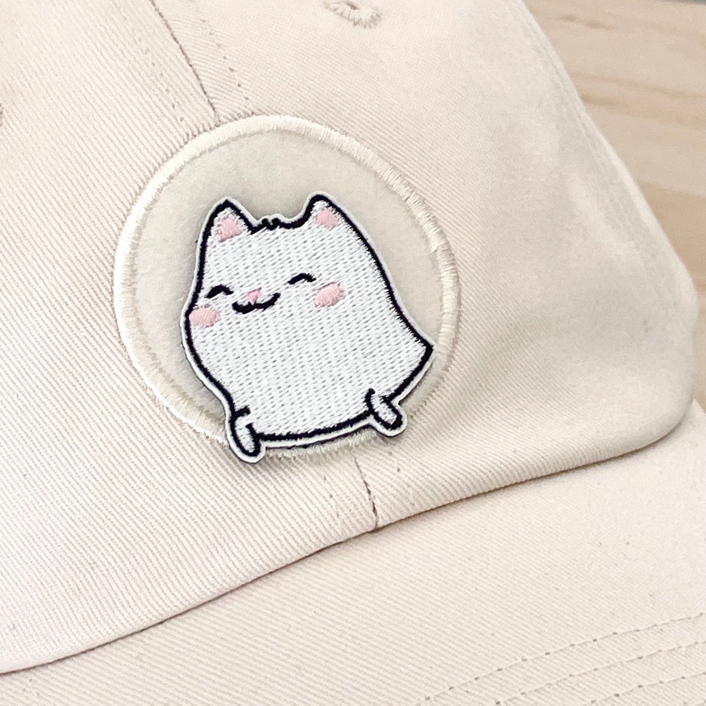 Smiling Happy Cat Velcro Patch