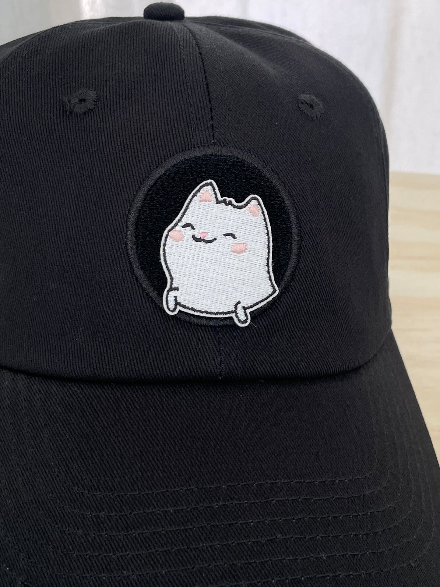 Smiling Happy Cat Velcro Patch