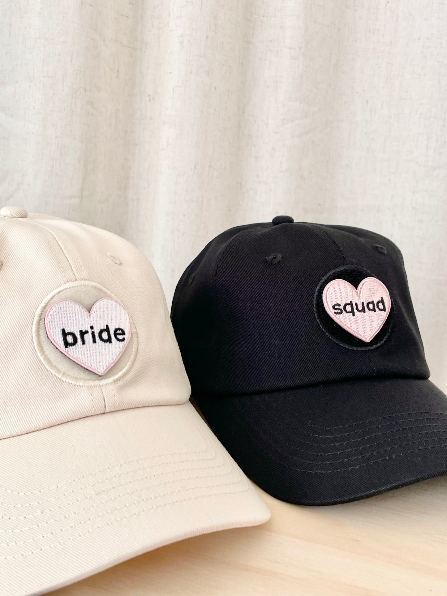 Bride White Heart Velcro Patch