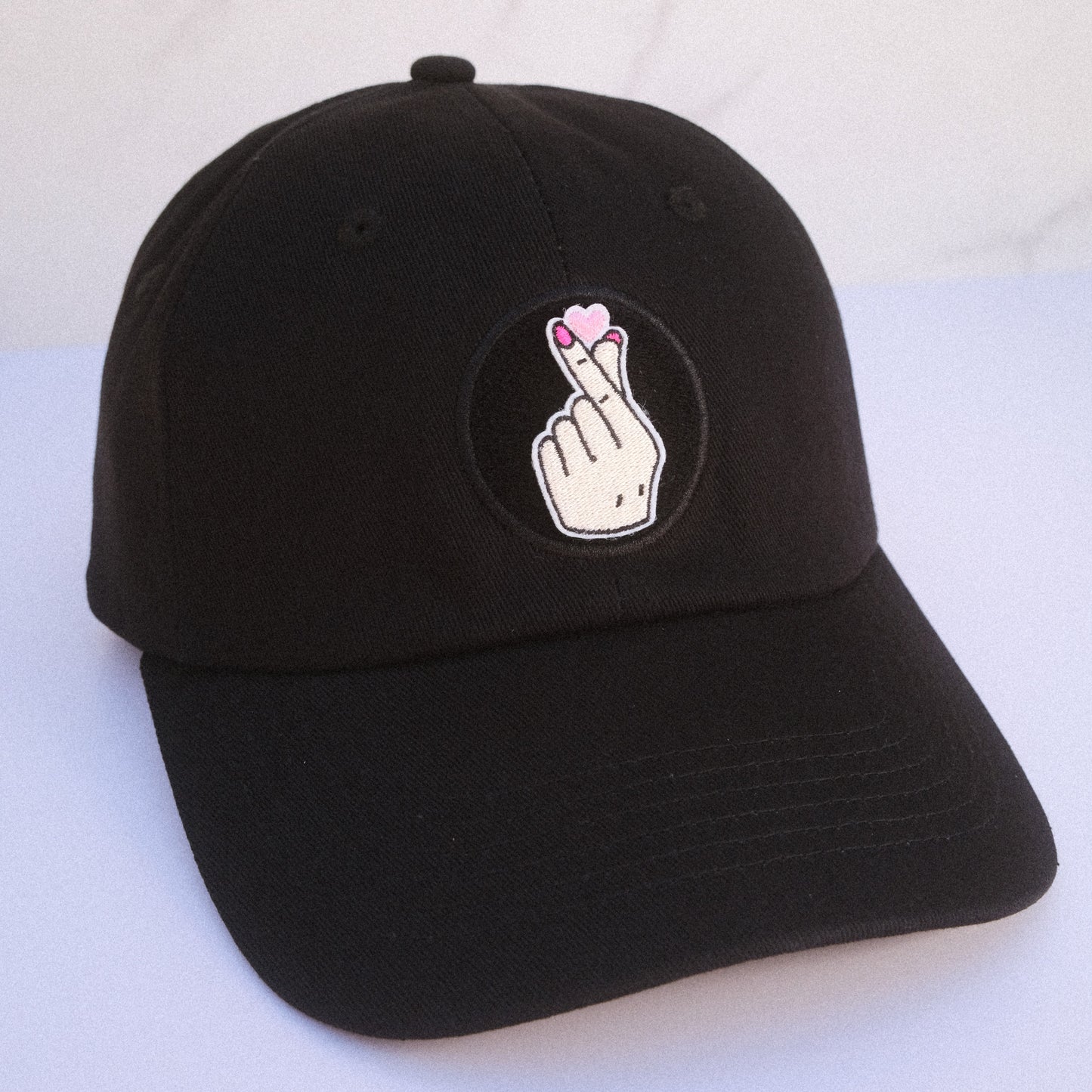 Korean Finger Heart Velcro Patch