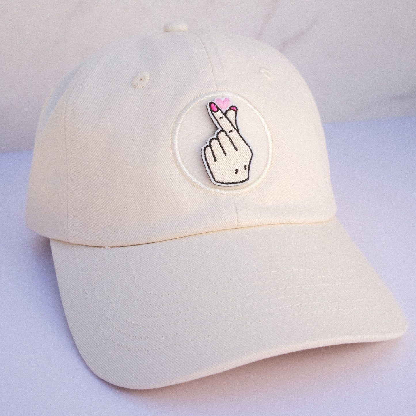 Korean Finger Heart Velcro Patch