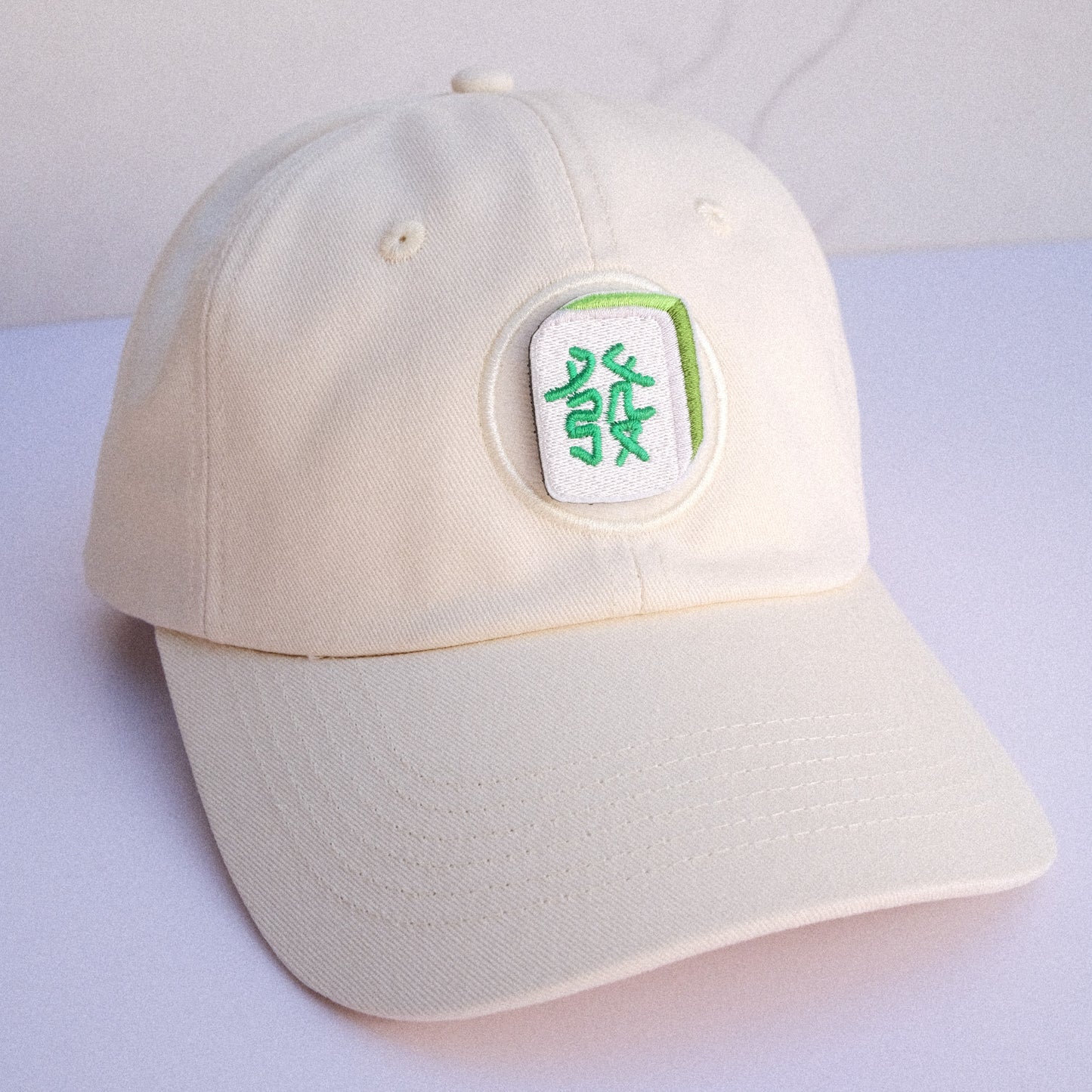 Mahjong "Fa" Embroidered Velcro Patch