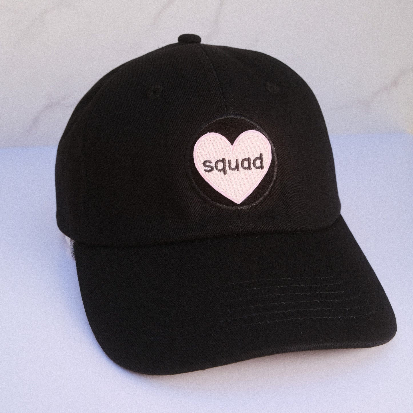 Squad Pink Heart Velcro Patch