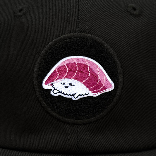 Tuna Sushi Embroidered Hook and Loop Patch