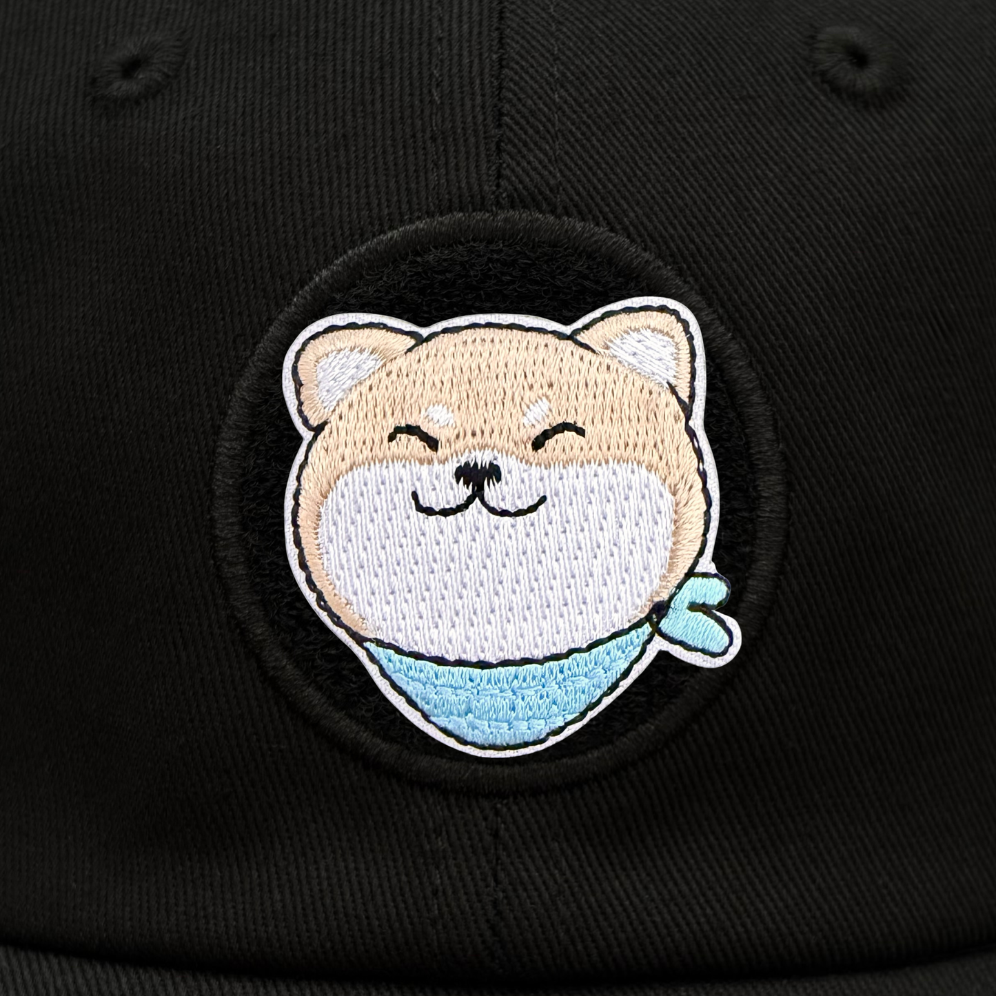 Shiba Inu Dog Embroidered Hook and Loop Patch