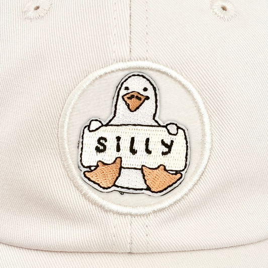 Silly Goose Embroidered Hook and Loop Patch