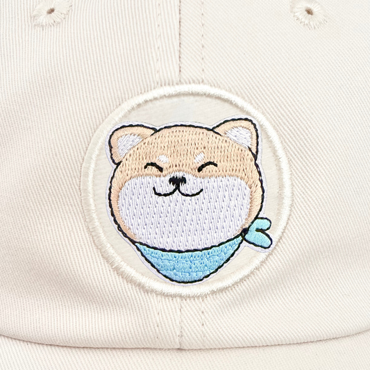 Shiba Inu Dog Embroidered Hook and Loop Patch