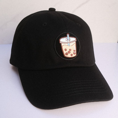 Milk Tea Boba Embroidered Velcro Patch