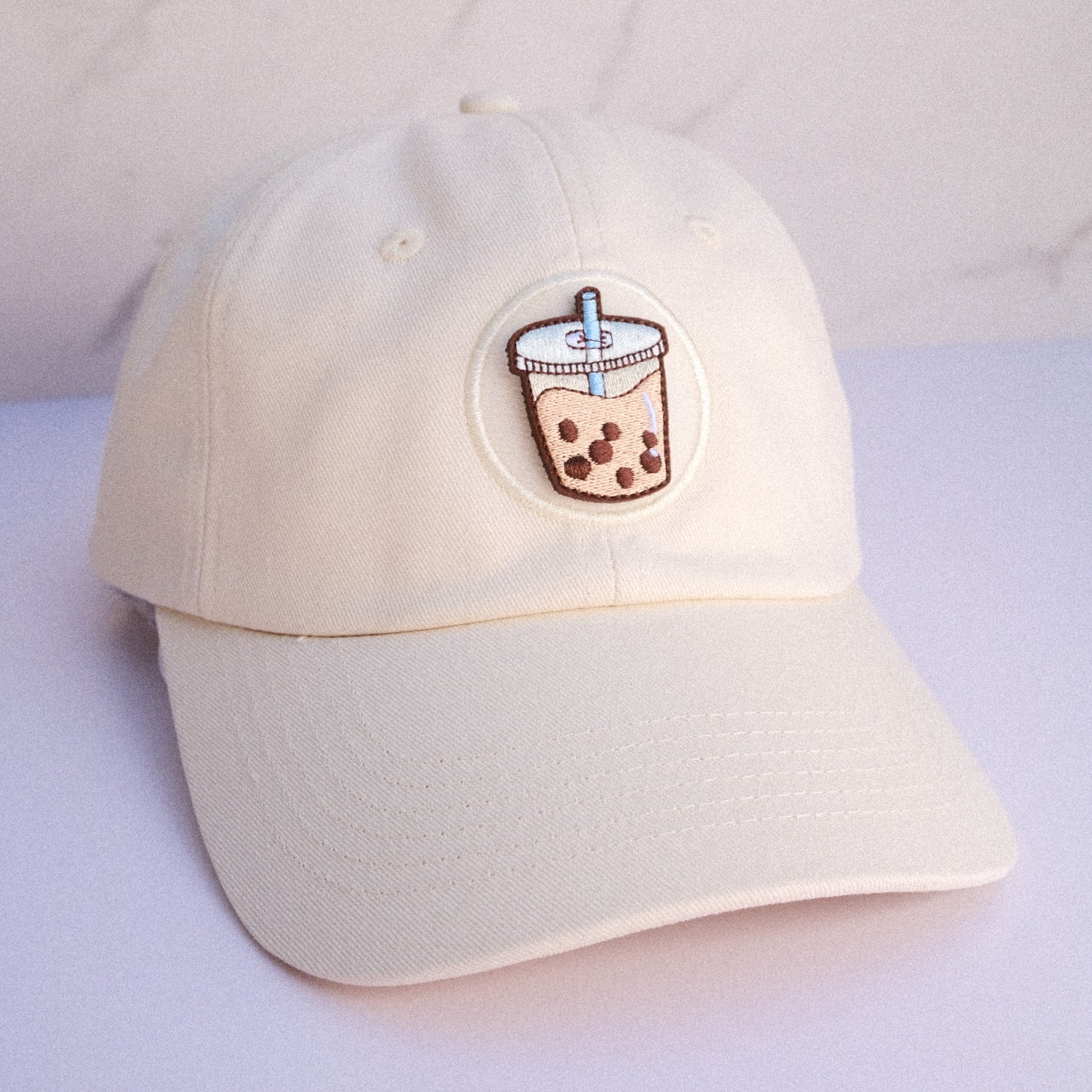 Milk Tea Boba Embroidered Velcro Patch
