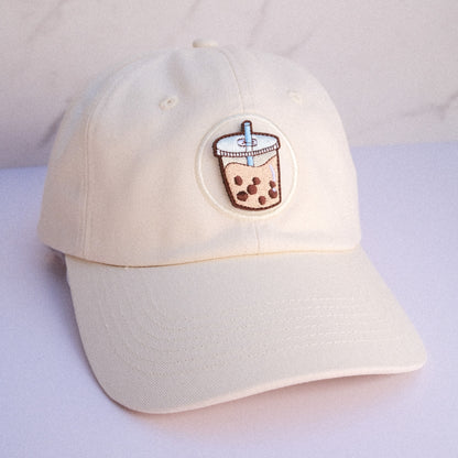 Milk Tea Boba Embroidered Velcro Patch