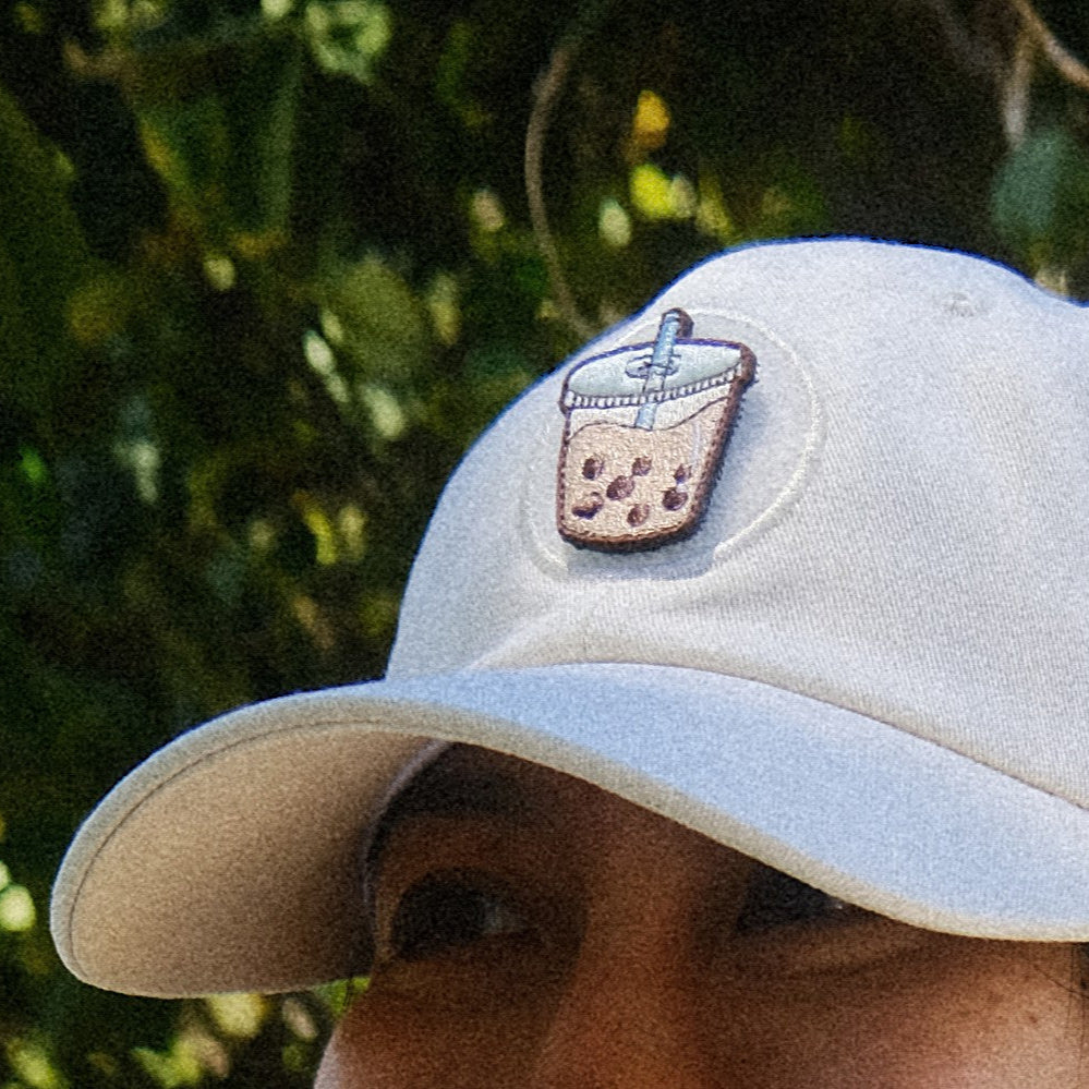 Milk Tea Boba Embroidered Velcro Patch