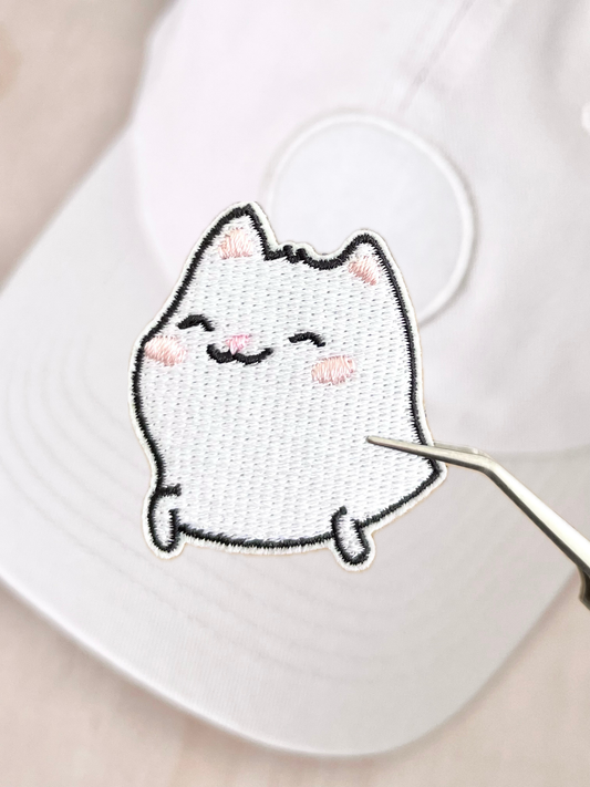 Smiling Happy Cat Velcro Patch