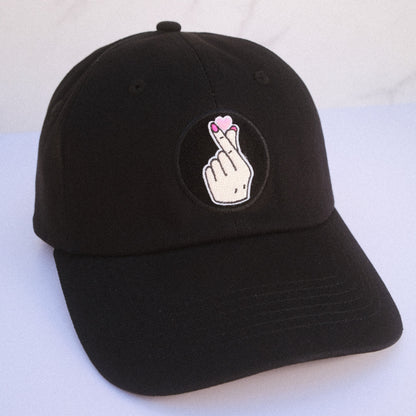 Korean Finger Heart Velcro Patch