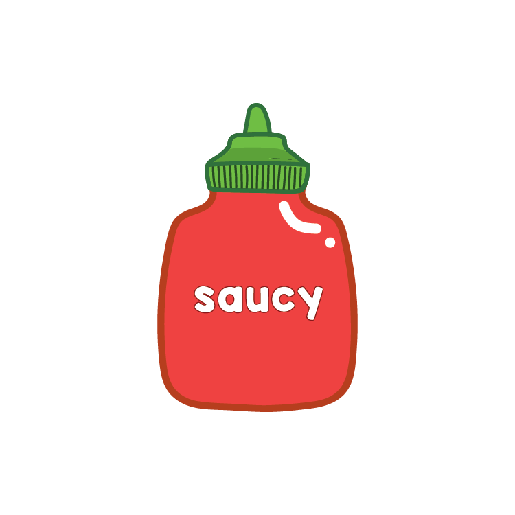 Saucy Hot Sauce Velcro Patch