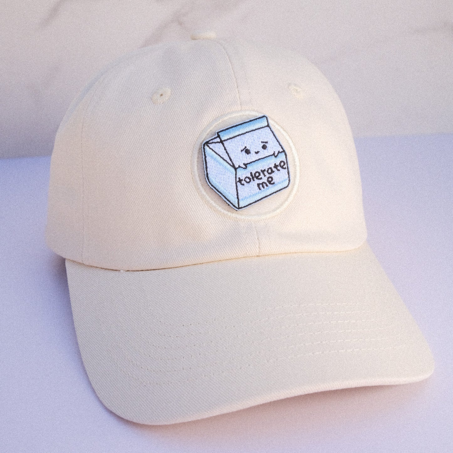 Tolerate Me Lactose Milk Carton Velcro Patch