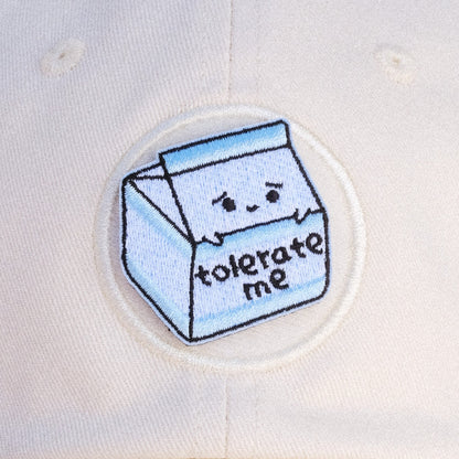 Tolerate Me Lactose Milk Carton Velcro Patch